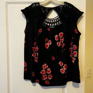 Plus size floral top
